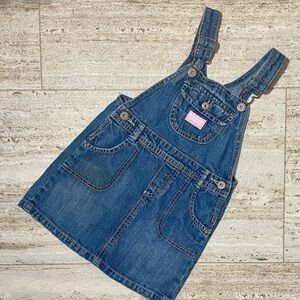 Vintage OshKosh denim skirtall. Size 4T